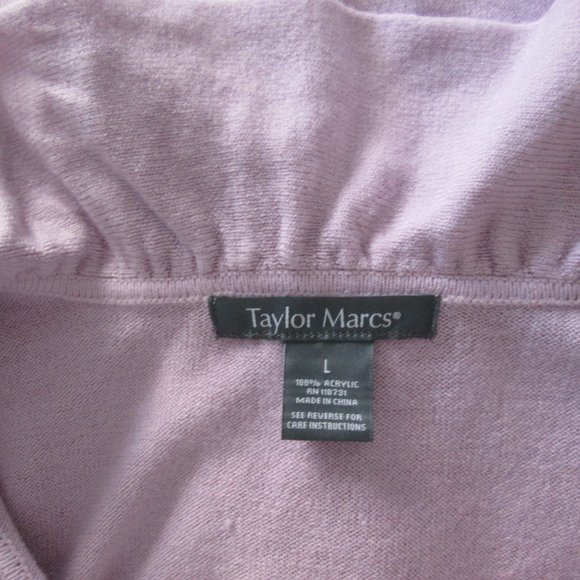 Taylor Marcs soft lilac ruffle neck cardigan - Picture 7 of 7